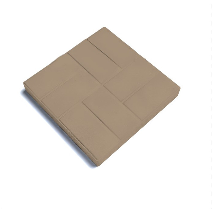 Квадратная тротуарная плитка 500х500х70 паркет Бежевый