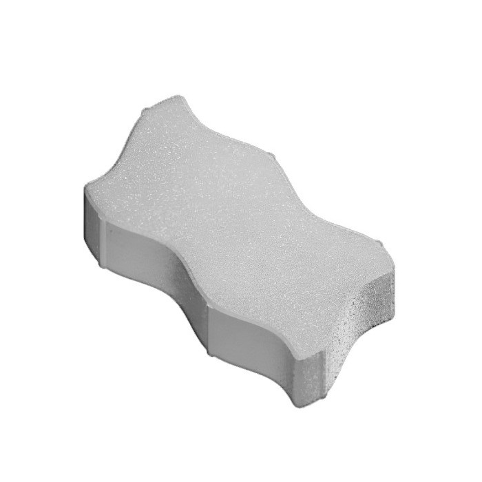 Фигурная тротуарная плитка Волна 6 Белый